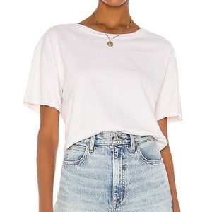 Tularosa / Revolve plain tattered grunge crop top tshirt